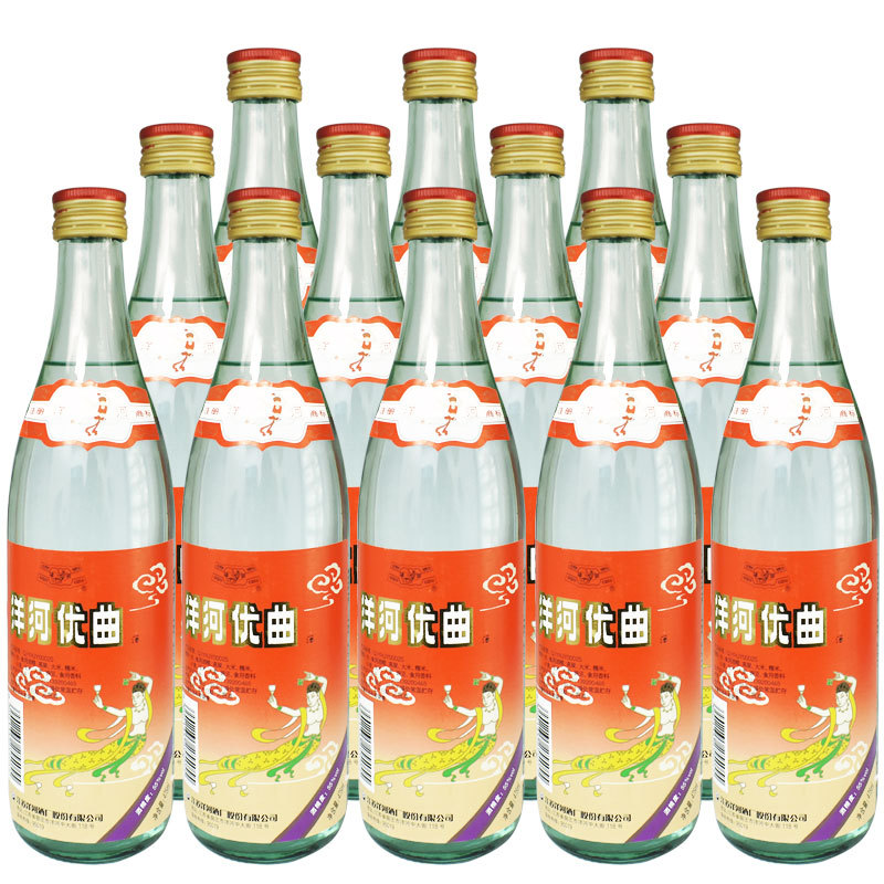 优曲55度475ml*12瓶装整箱高度白酒浓香型收藏光瓶酒-阿里巴巴