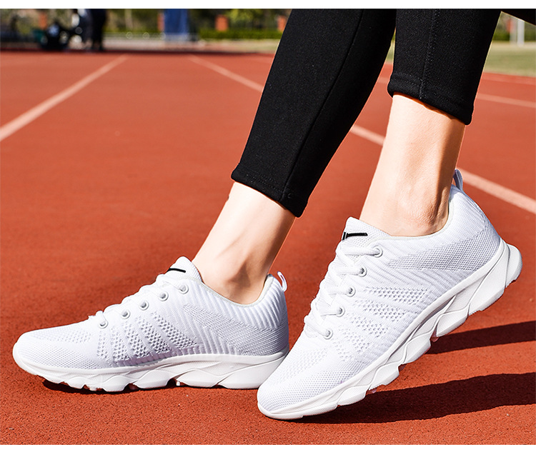 中考体育考试初中生轻便软底运动鞋女学生跳远跑步跳绳校园小白鞋