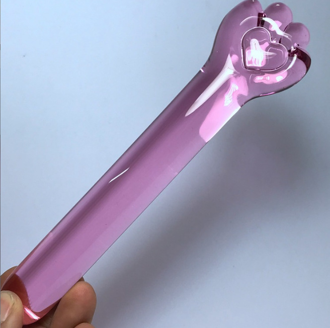 Full Pink Cat Claw Stick Girl's Stick Taste Ziwei Stick Glass Rear Stop Massage Stick Female Sex Toys Wholesale