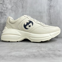 gucci/古驰经典款老爹鞋男女同款爱心印花厚底鞋巴黎萌猫正品代购