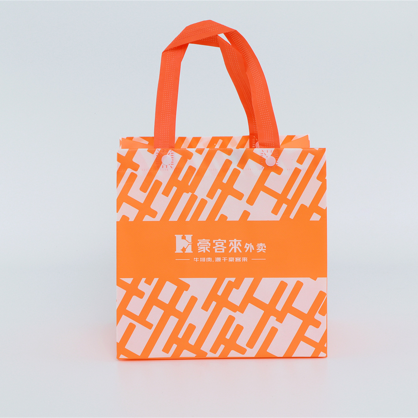 无纺布袋logo防水防油覆膜包装袋外卖保温袋手提袋打包袋