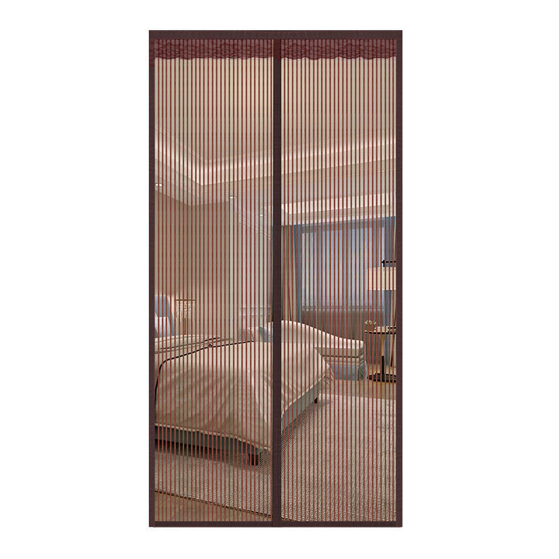 新款金刚纱防蚊门帘家用免打孔魔术贴磁性自吸纱窗农村外门纱帘子