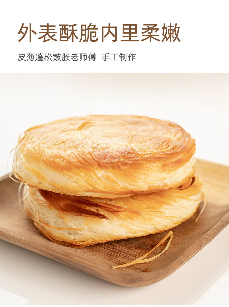 陕西西安老潼关肉夹馍饼胚批发40个火烧饼潼关千层饼夹肉饼10个