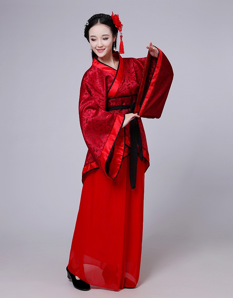 七夕牛郎织女唐装汉服女装曲裾襦裙新娘婚服结婚礼服古装服装仙女