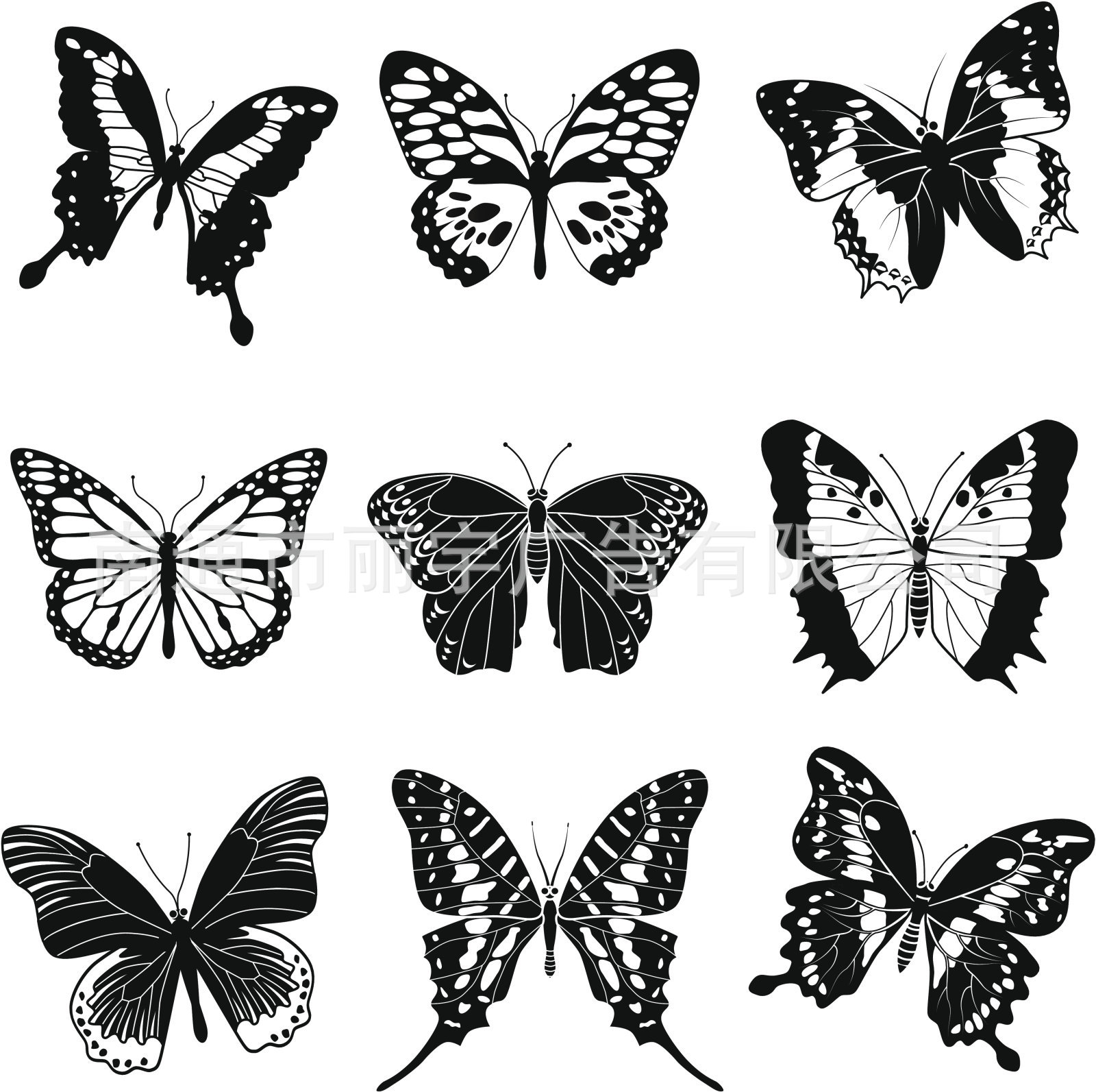 塑料pvc蝴蝶图片