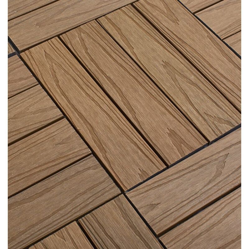 生态木户外地板阳台碳化木地板diy花园塑木露台地板腐木板