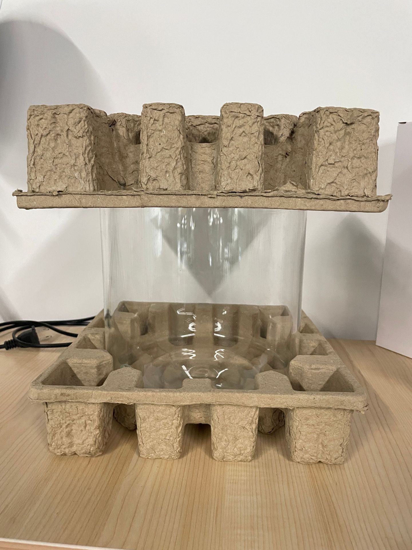 厂家定制纸浆模塑干压纸托 可降解环保纸托内衬 小家电纸托包装