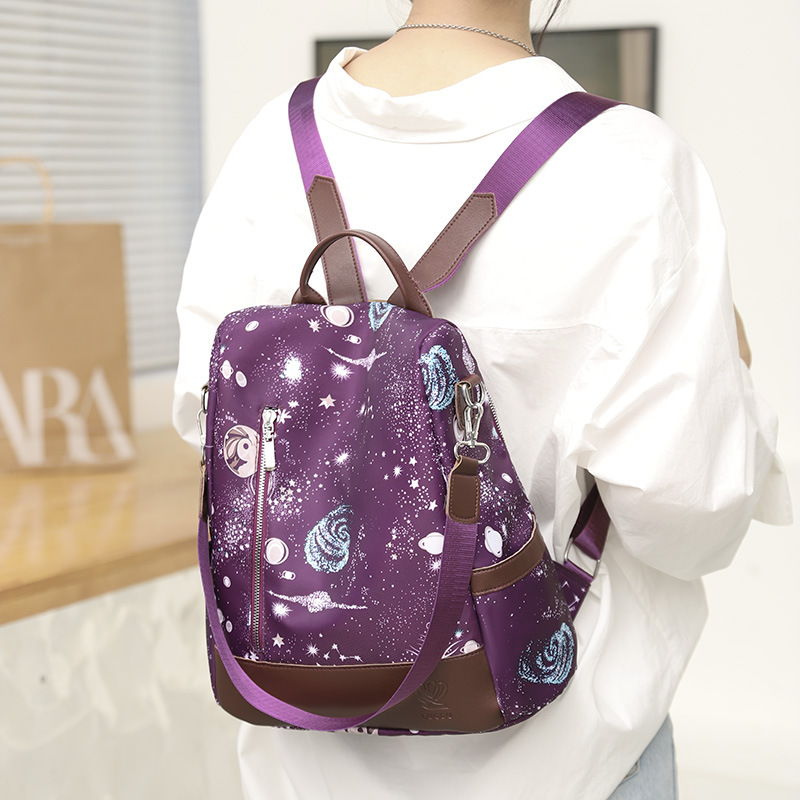 2022 New Spring Nylon Cloth Women's Backpack Portable Crossbody Large Capacity Travel Backpack Fashion Schoolbag Wholesale