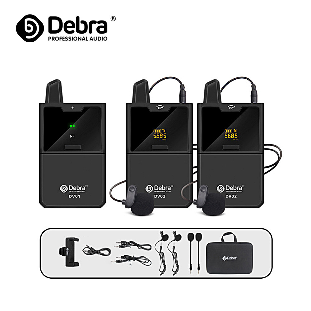 跨境 无线领夹话筒 小蜜蜂单反相机手机录音户外采访直播视频拍摄