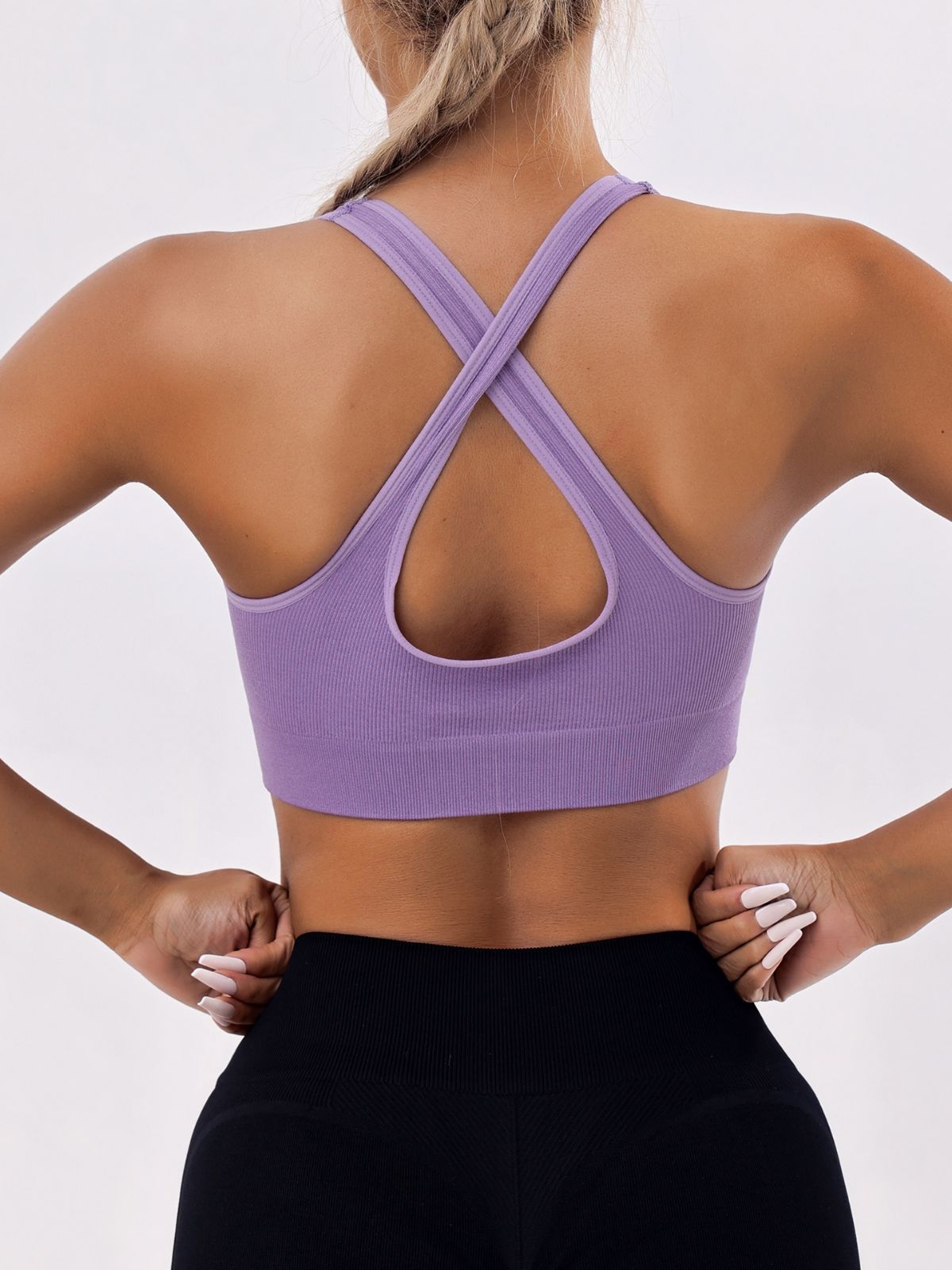 European and American Quick-Drying Breathable Sports Yoga Vest Cross-Border Running Shockproof Sports Underwear Workout Bra