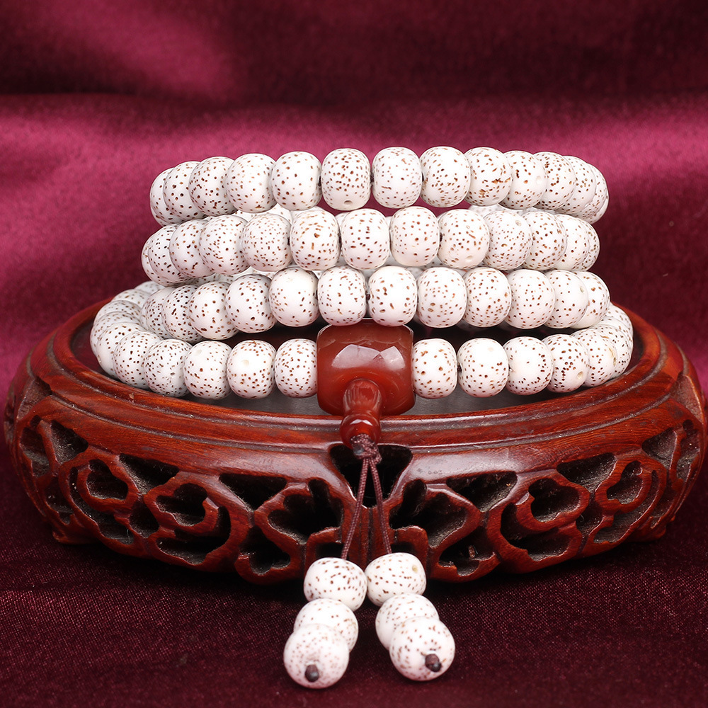 天然海南星月菩提子手链108颗佛珠男女手串桶珠玛瑙配饰文玩念珠