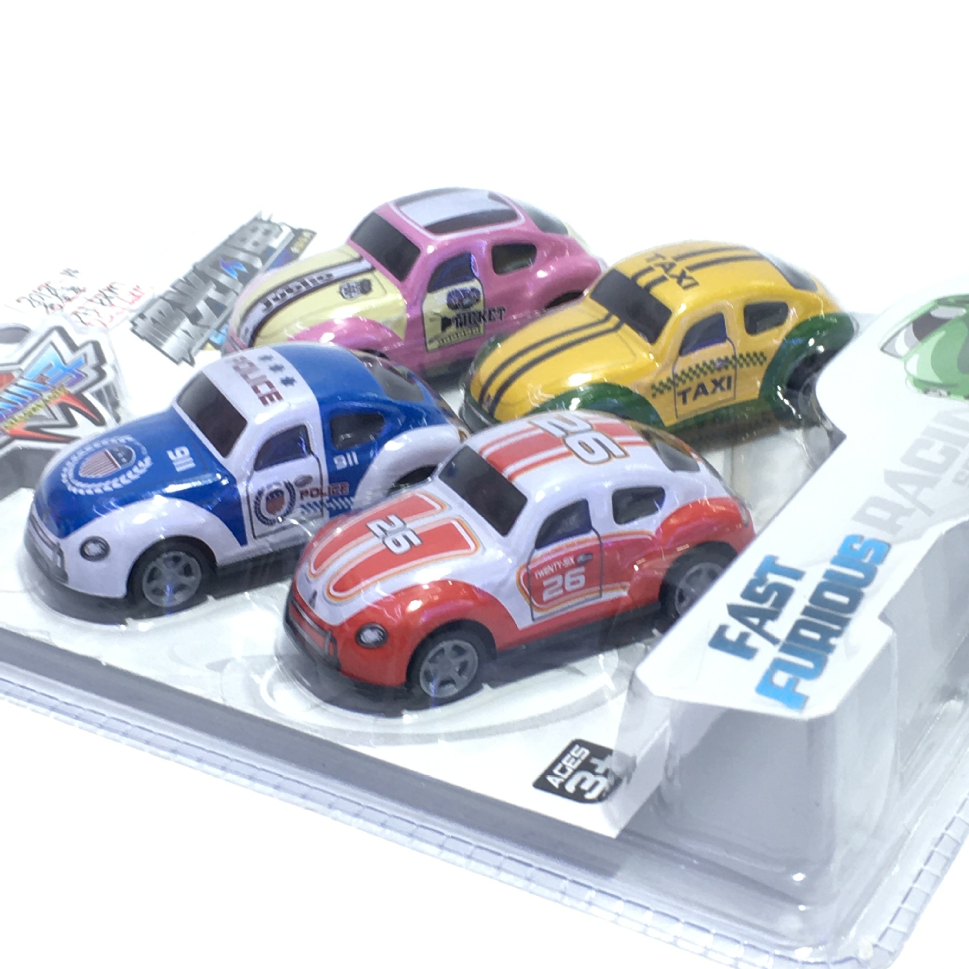 幼儿园学生玩具礼品可爱迷你彩色小车车的士合金回力车益智玩具车