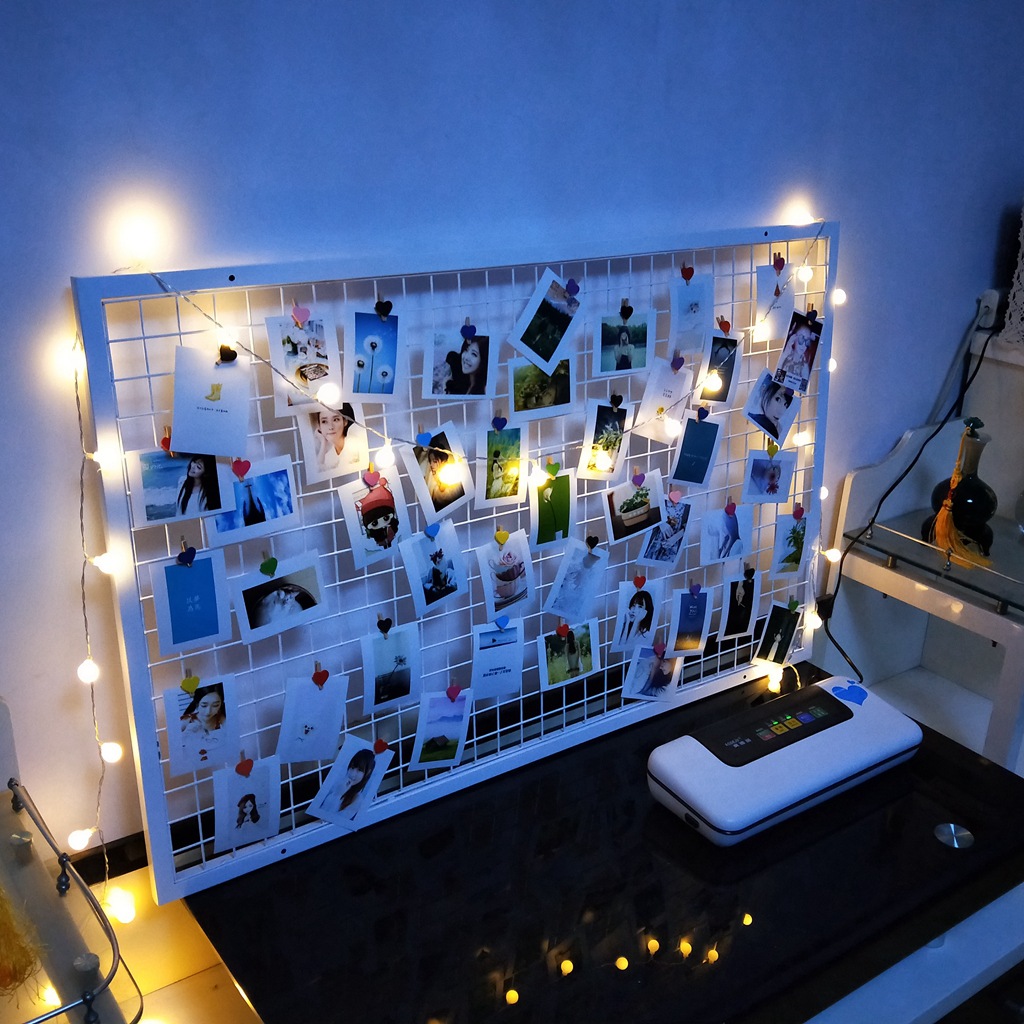 顺丰包邮铁艺网格照片墙居家装饰简约墙挂现代创意相框北欧壁饰