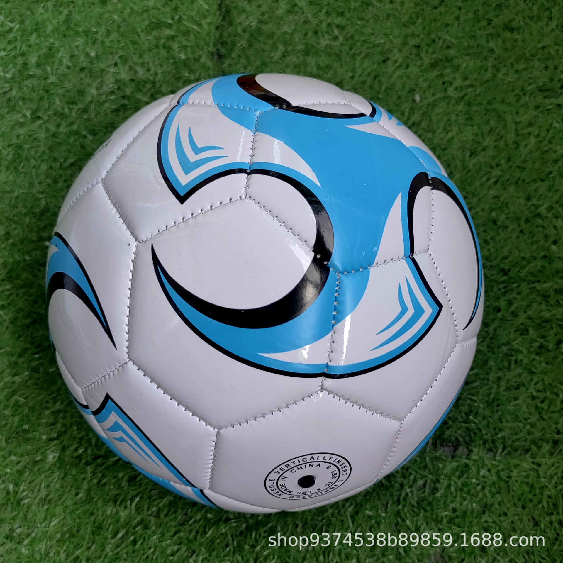 Football Thickened PVC Training Competition Wear-Resistant Explosion-Proof Kick-Resistant Logo Can Be Printed Large Amount of Bargaining No. 3 No. 4 No. 5