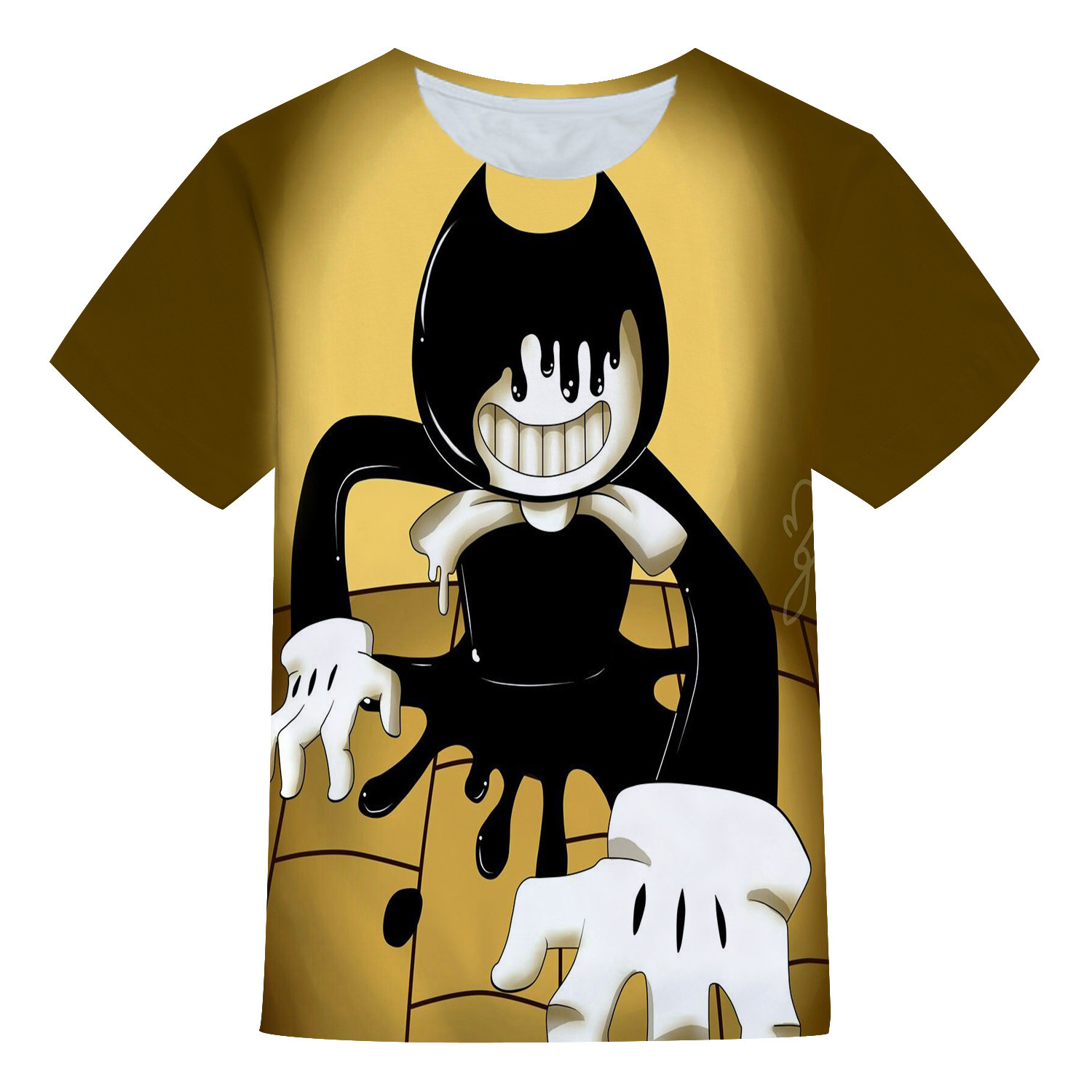 2021夏季新款t恤班迪3d数码印花休闲宽松短袖儿童成人t恤一件代发