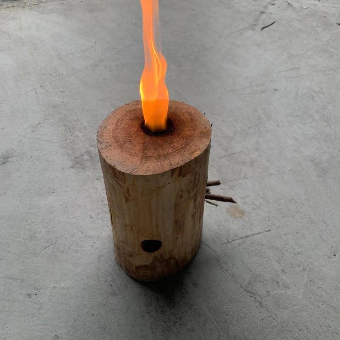 火炬大号火炉子便携瑞典农村木头木木桩碳野炊火箭木炭火炉炉原木