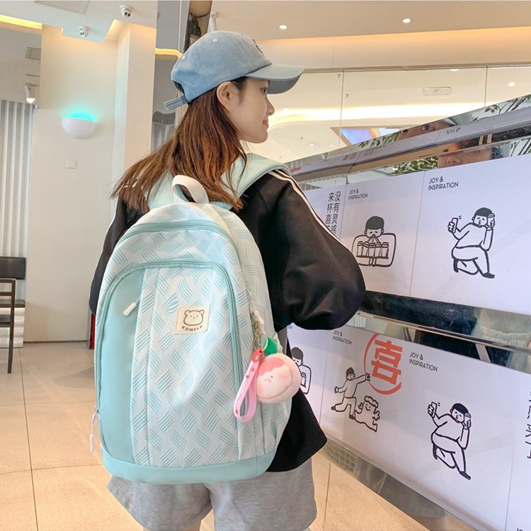 Schoolbag Female College Student 2024 New Japanese Large Capacity Backpack High School Newborn Minority Simple Backpack