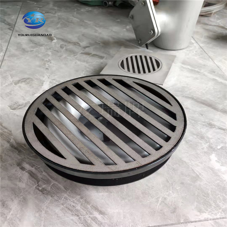 不锈钢密闭地漏dn100深水封密闭型地漏工程用密闭型地漏网框地漏