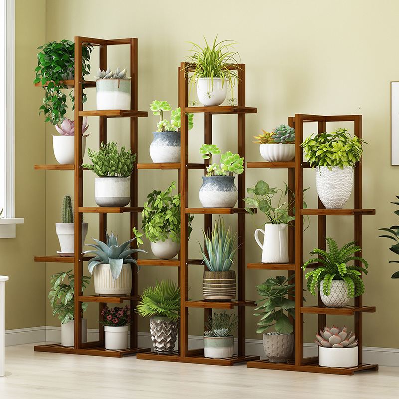 阳台悬挂花架实木