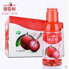 扬百利杨梅果汁饮料450ml*15瓶塑料瓶装   50件以上价格面谈