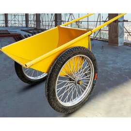 加厚劳动车家用手推车灰斗车工地人力铁斗车建筑车家用垃圾搬运车