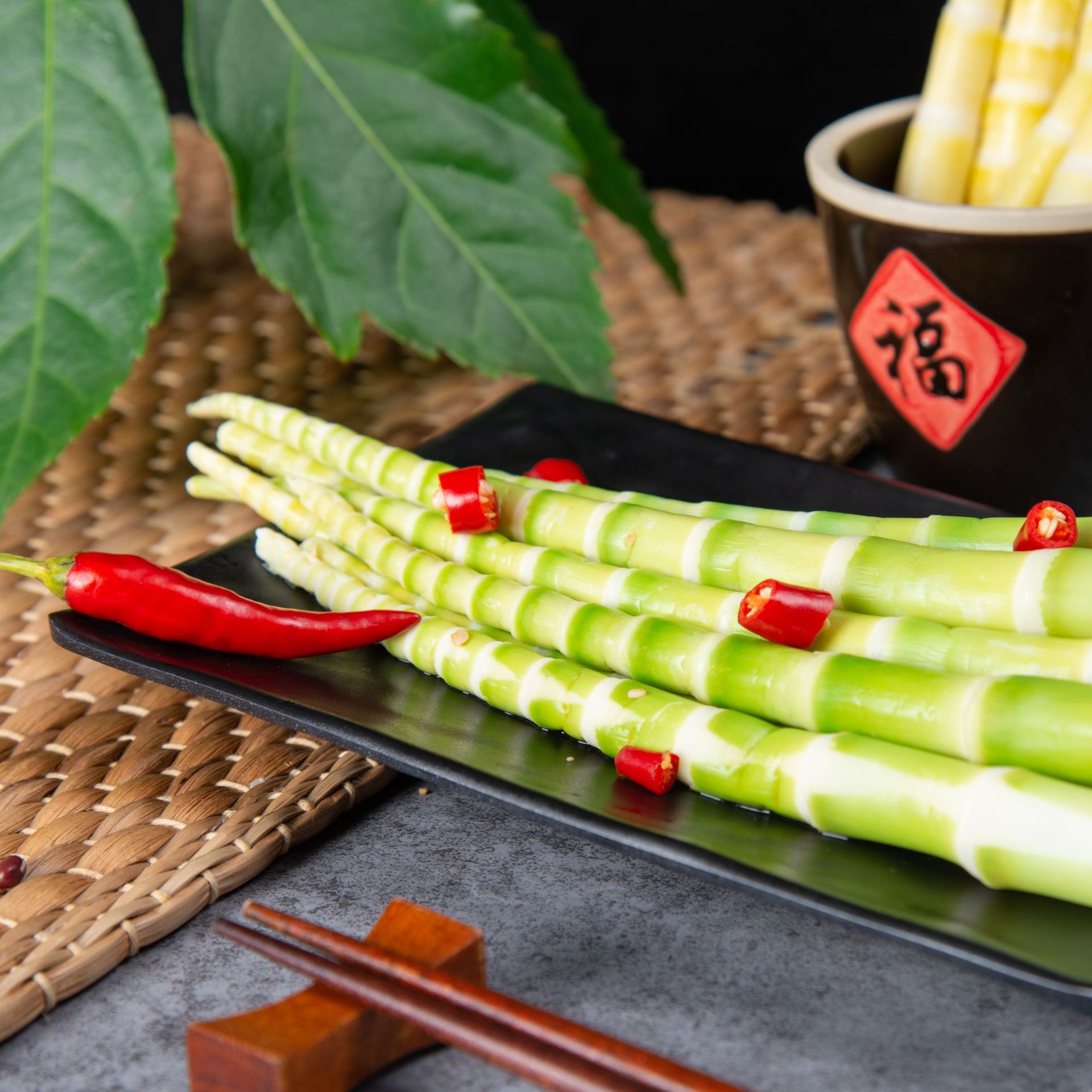 翡翠笋尖高原脆嫩笋尖青杆笋方竹笋 1kg新鲜清水罗汉笋