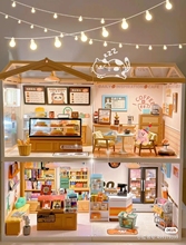 若来积木超级商店超级世界面包奶茶店厨房diy小屋拼图模型儿童礼