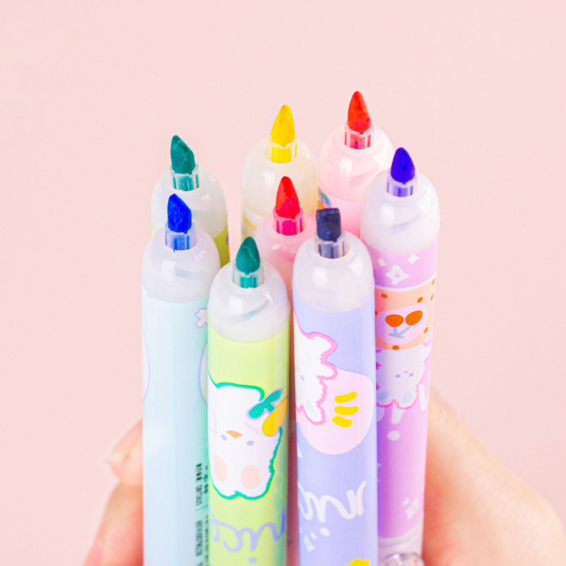 一木林 南希兔 荧光笔 7708b 彩色荧光笔记号笔 6支/板 72支/盒