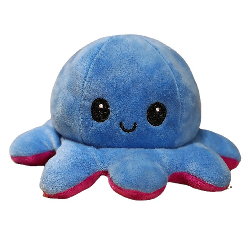 Flip Octopus Doll Reversible Octopus Octopus Plush Toy Double-Sided Flip Doll Reversible Octopus