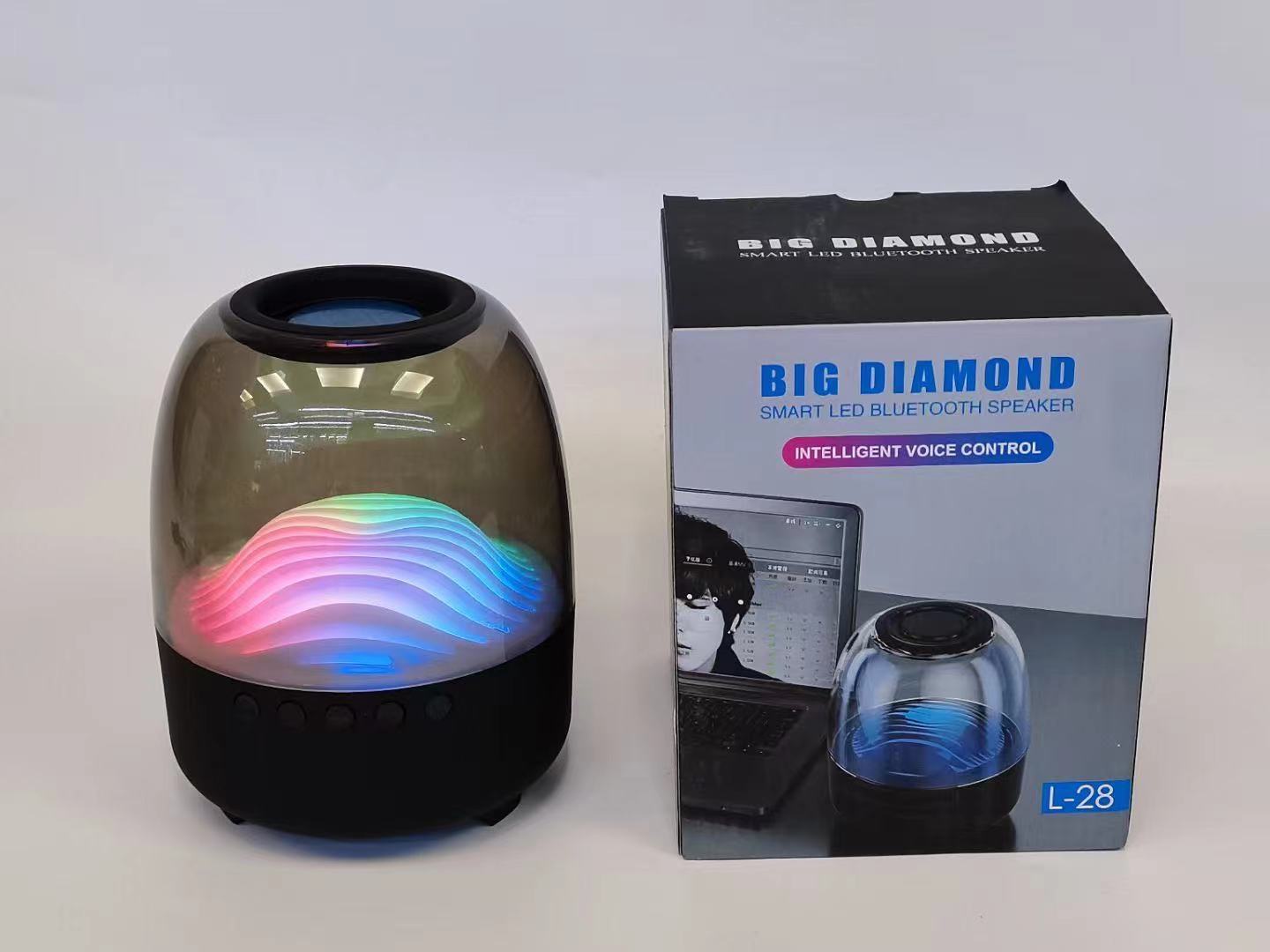 New Led Colorful Rgb Ambience Light Audio Tiktok Kuaishou Internet Celebrity Product Series Tws Creative Bluetooth Speaker