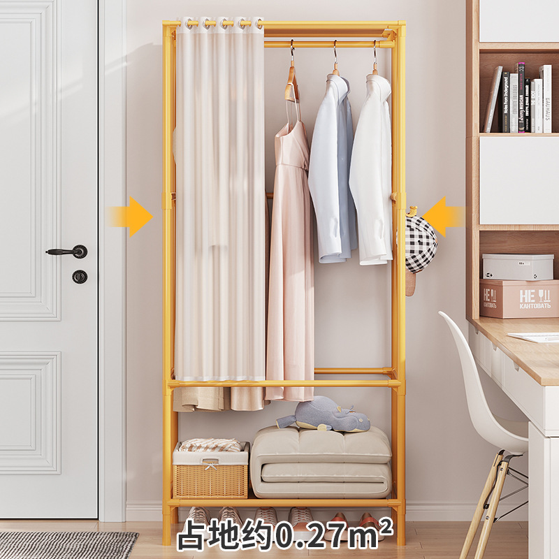 Wardrobe Household Bedroom Simple Assembly Wardrobe Economical Durable Small Apartment Rental Room Clothes Cabinet