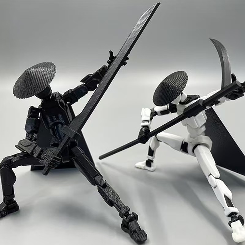 3D打印人偶创意桌面多关节可动摆件假人玩偶可DIY拼装侠客行手办