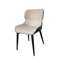 极简现代风格软包舒适靠背餐椅人体工程学设计客厅餐椅娃娃椅客厅
