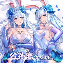 逍遥宅品王者荣耀公孙离花间舞等身抱枕二次元动漫枕套