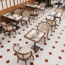 定制东南亚主题餐厅餐桌椅商用餐饮店饭店咖啡厅西餐厅卡座沙发