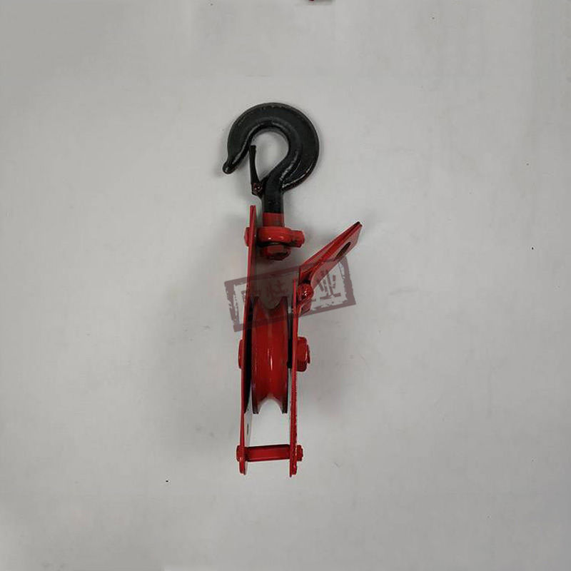 吊环起重滑车单轮侧开口滑轮钢丝绳吊机轴承轮钢丝绳吊滑轮
