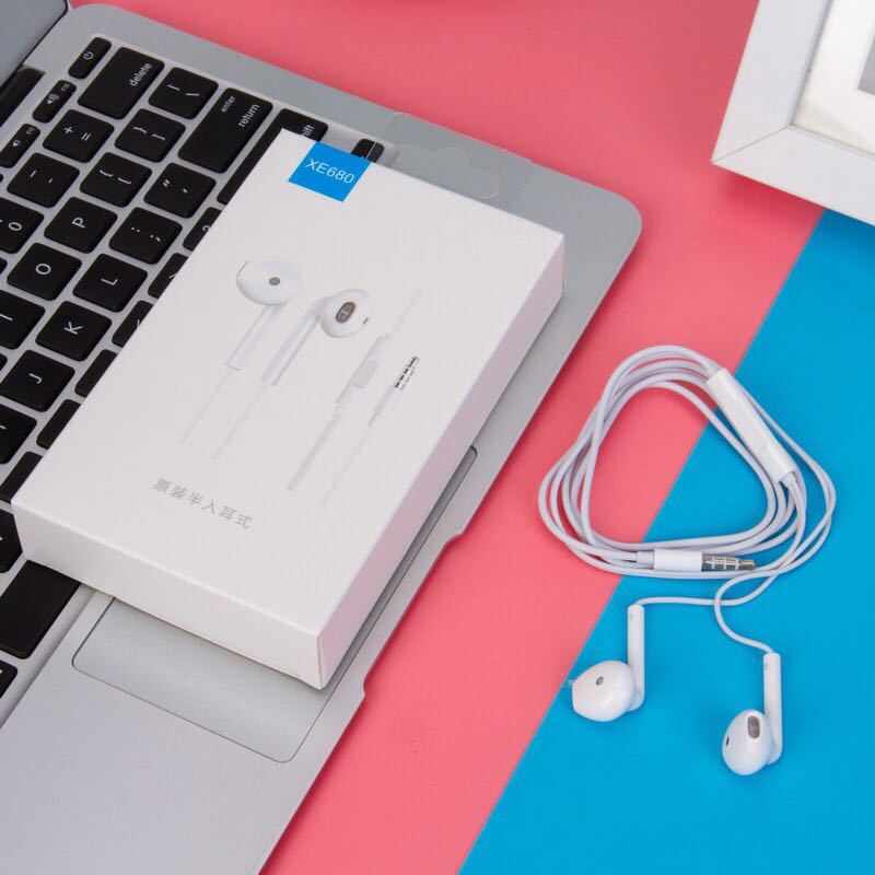 适用于vivo手机耳机xe680 3.5mm接口有线入耳式耳机x7x9 x21 x20