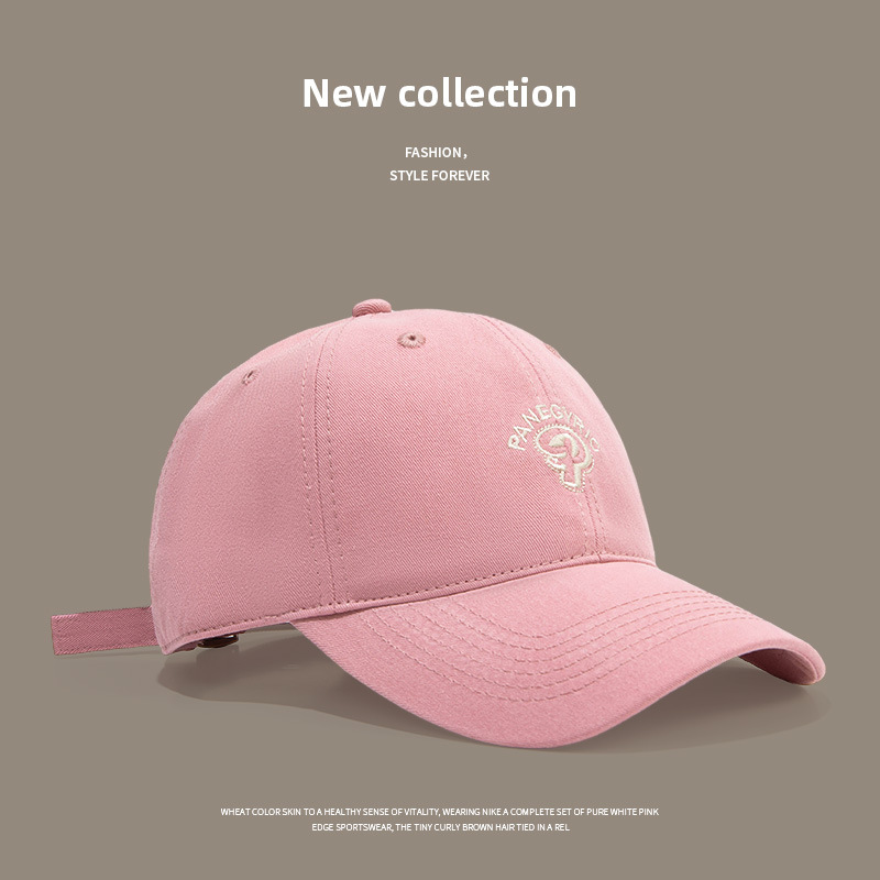 2024 Spring and Summer Big Head Circumference Baseball Cap Female Embroidery Fashion Cotton Korean Style Wide Brim Deep Top Cover Face Male Baseball Cap