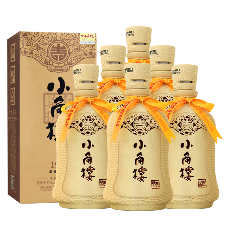 小角楼1978瓦罐酒52度500ml*6瓶整箱浓香型纯粮食四川白酒口粮酒