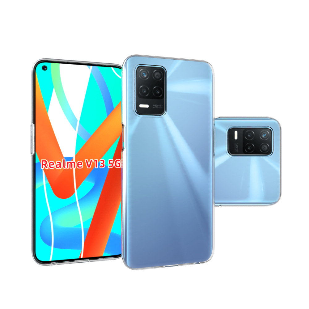 适用oppo realme v13 5g 透明tpu防水纹素材清水套批发