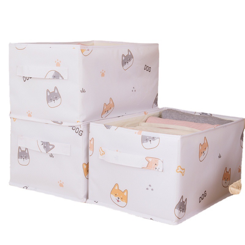 Amazon Hot Sale New Cartoon Pattern Underwear Storage Box Pants Compartment Storage Box Wardrobe Draw Box