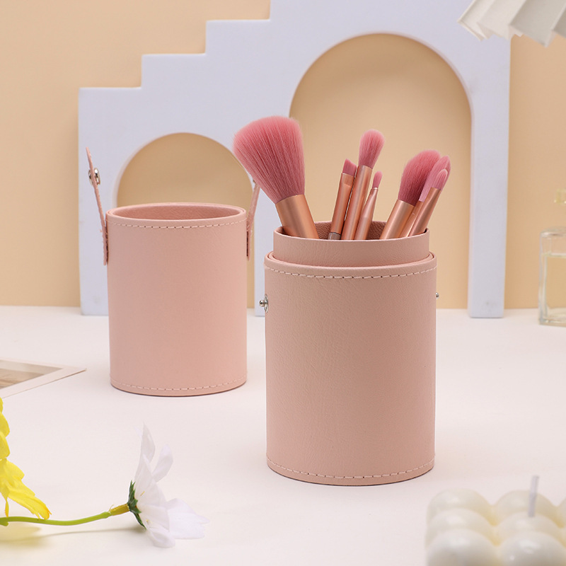 Ins Super Popular Nude Pink 7 12 Makeup Brushes Set Super Soft Powder Brush Eye Shadow Brush Beginner Beauty Tools