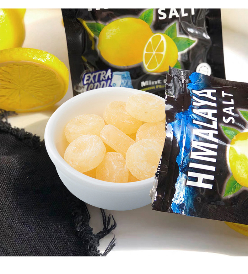 马来西亚大马碧富牌咸柠檬薄荷糖himalaya海盐清凉润喉糖休闲糖果