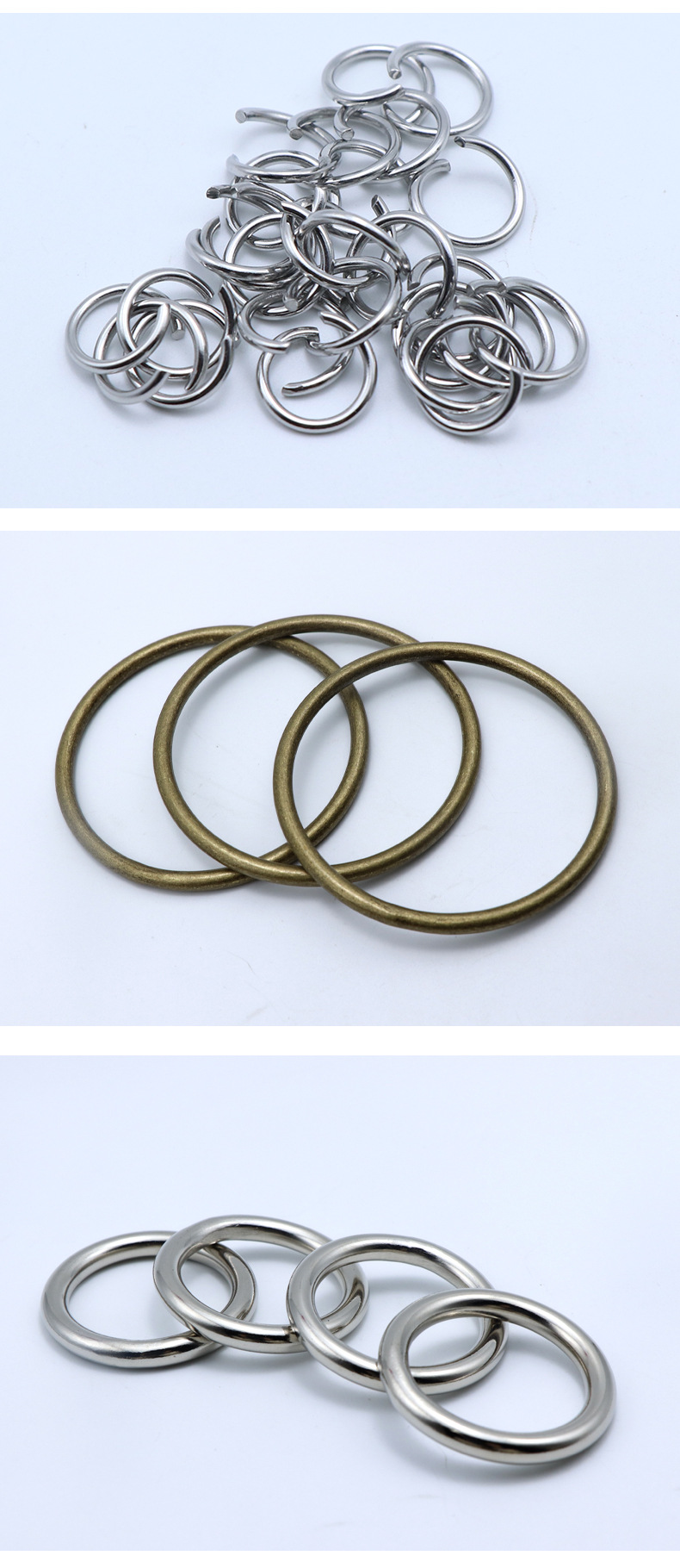 广东东莞厂家304不锈钢圆环 五金配件圆形铁环 电镀闭口圈批发