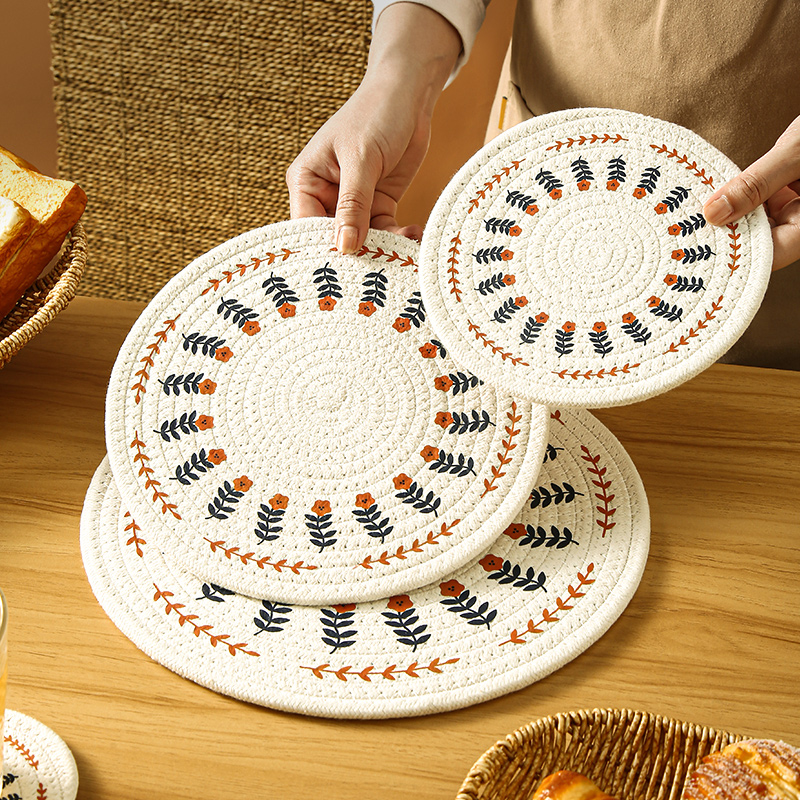 29n汤碗盘子垫隔热垫餐桌垫防烫餐垫家用杯壶砂锅垫子耐高温棉绳