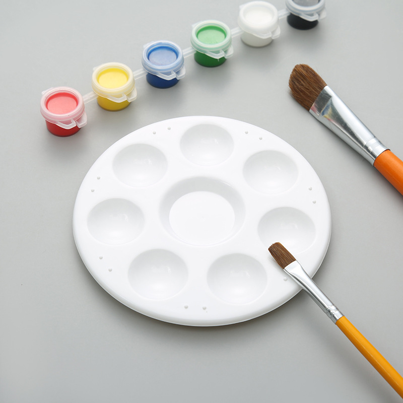 优质调色盘梅花调色盒调色碟国画丙烯水粉水彩纺织美术颜料调色板￥1