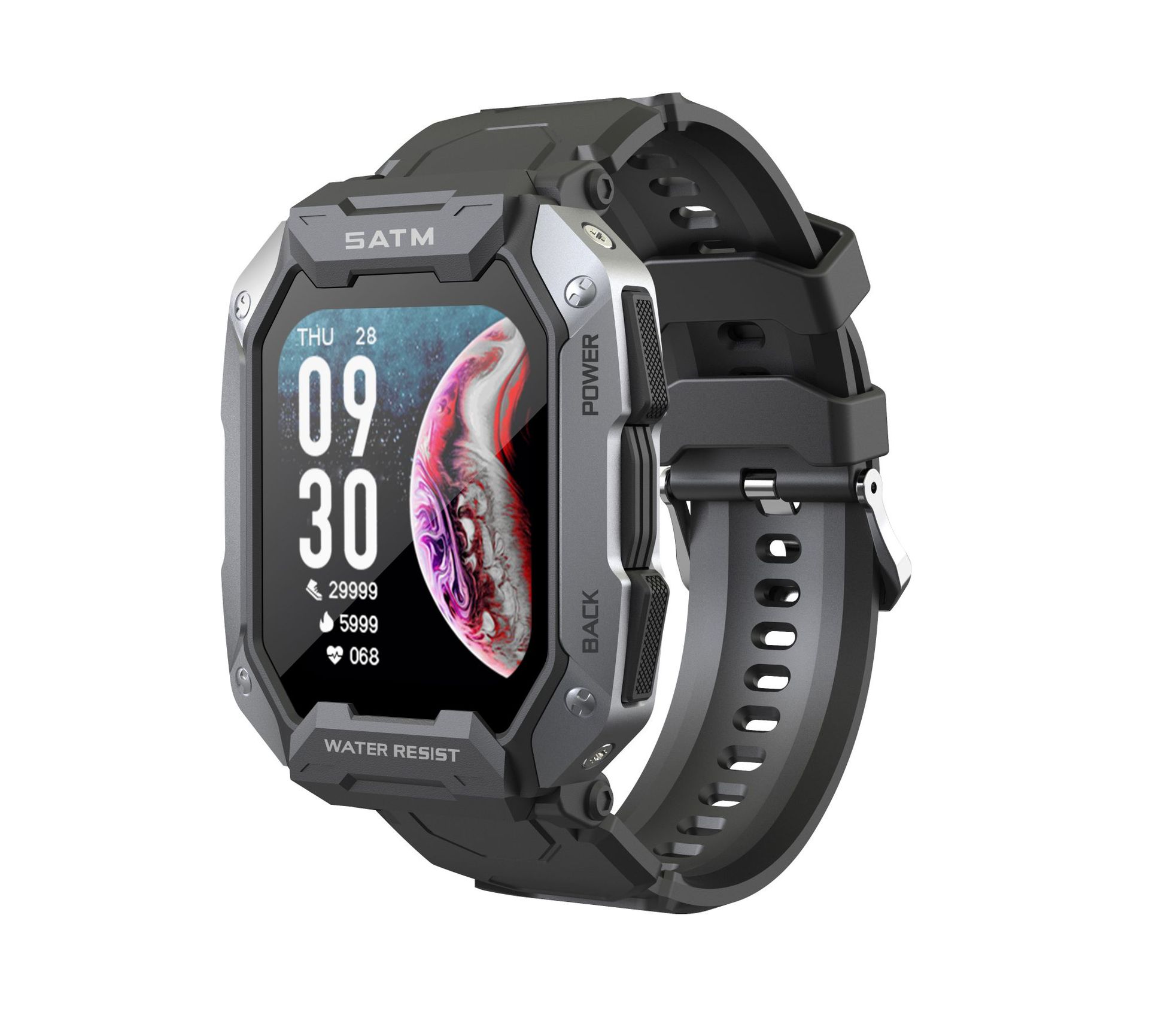 Amazon New C20 Three-Proof Sport Smart Watch 1.71-Inch 380mah Multi-Scenario Sport Mode 5atm