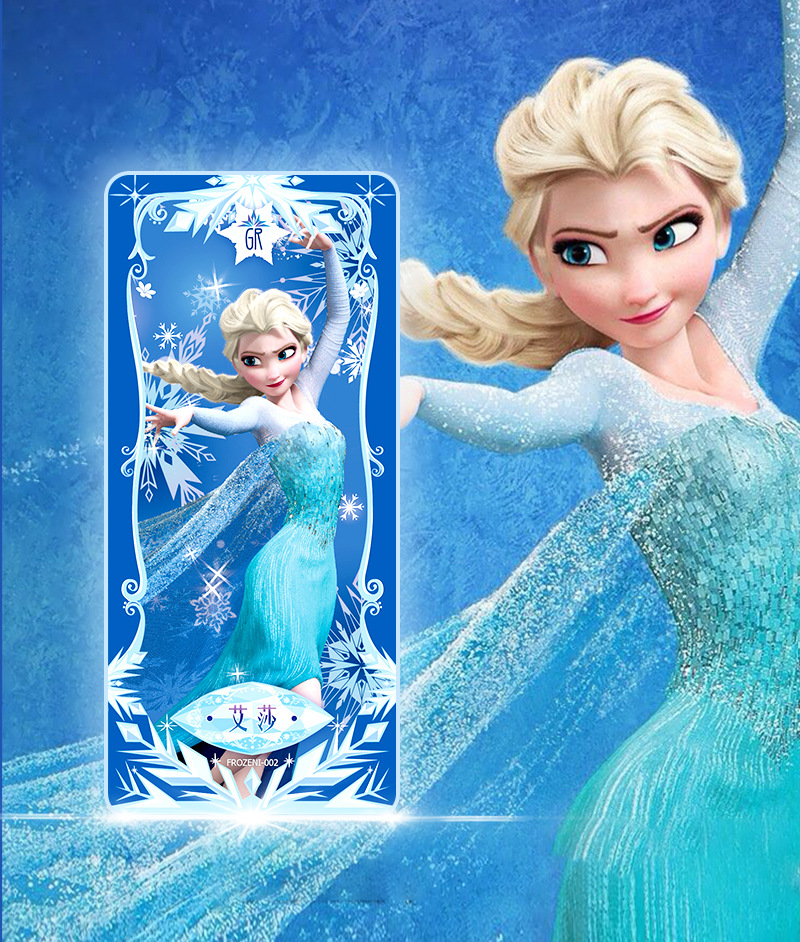 正版迪士尼卡片冰雪奇缘卡牌收藏册女孩ssr金卡盲盒儿童动漫玩具