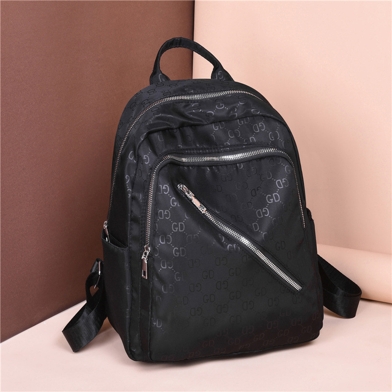 Backpack Women's 2022 New Fashion Casual Travel Backpack Oxford Cloth Large Capacity Women's Bag Letter Printing