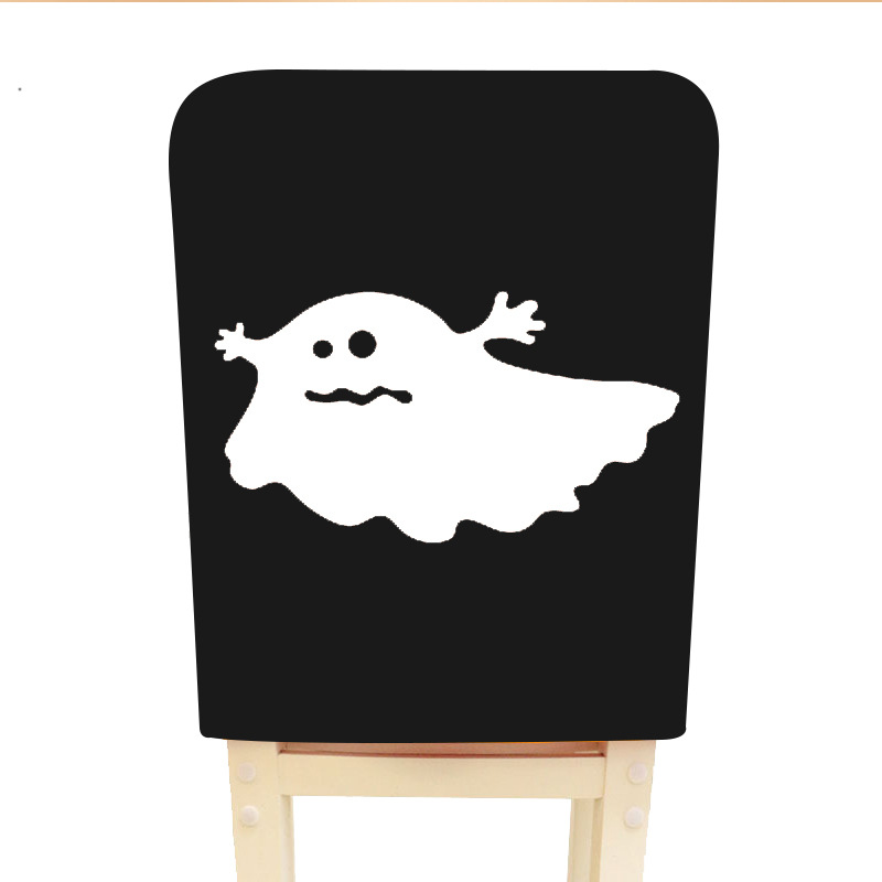 Cross-Border 2023 New Halloween Chair Cover Cartoon Pumpkin Grimace Party Chair Cushion Case Universal Dirt-Proof Cover